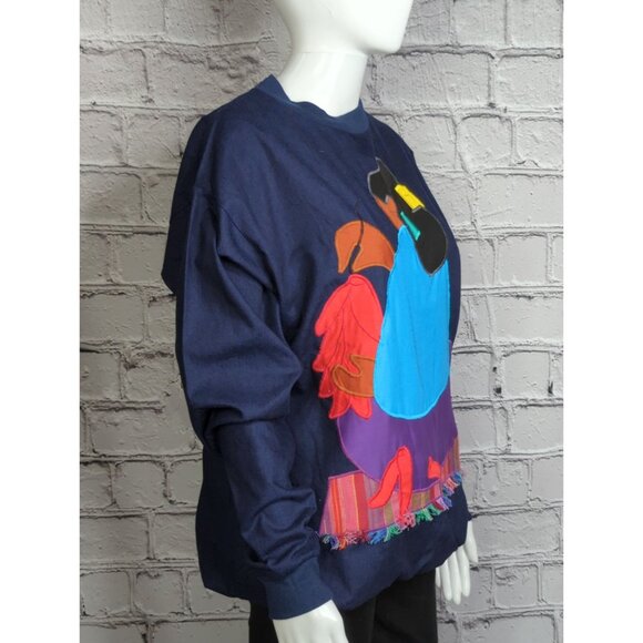 Vintage Alfredo’s Wife Women’s Small Oversized Southwest Art Shirt USA - Picture 8 of 11
